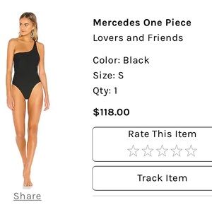 Lovers & Friends one shoulder swimsuit